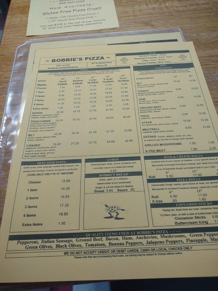 Bobbie's Pizza Turkey